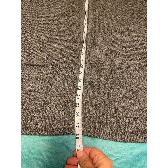 Coldwater Creek Women's 1X Gray Knit Dolman sleeve Cardigan Sweater, Button Clos - Picture 8 of 15